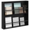 vidaXL Magazinregal Schwarz Eichen-Optik 80 x 12 x 70 cm Holzwerkstoff
