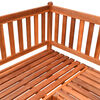 vidaXL Garten-Eckbank mit Auflagen 150 cm Massivholz Akazie
