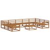 vidaXL Outdoor-Sofagarnitur 10 pcs Natur Massivholz Akazie