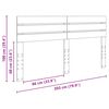 vidaXL Kopfteil Artisan-Eiche 200 cm Holzwerkstoff