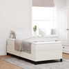 vidaXL Boxspringbett Creme 80 x 200 cm Cordstoff