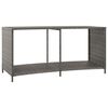 vidaXL Outdoor-Rgale 2 Stk. Grau Poly Rattan