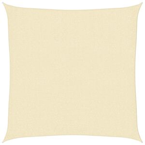 vidaXL Sonnensegel HDPE Quadratisch 2 x 2 m Creme