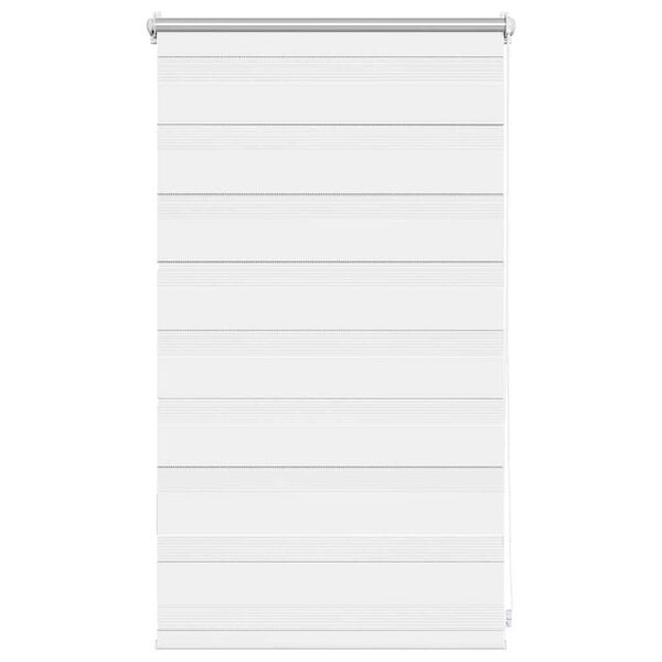 vidaXL Zebra-Rollo 50,9 x 100 cm, Stoffbreite 46,7 cm, Wei&szlig;