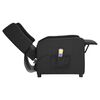 vidaXL Massagesessel mit Aufstehhilfe Schwarz Stoff