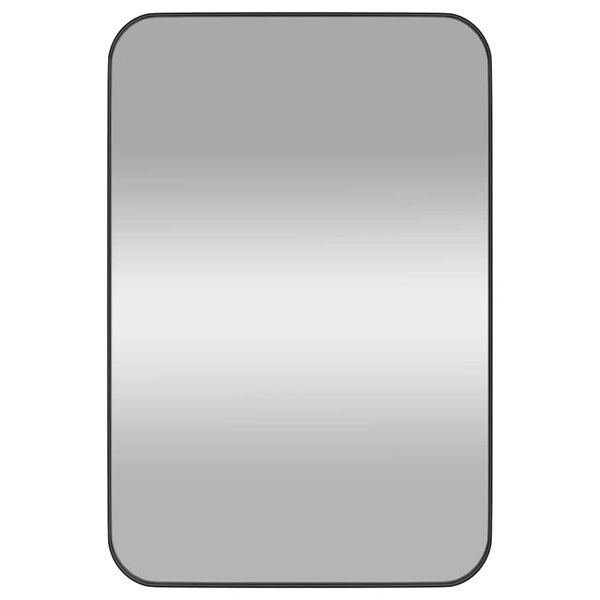 vidaXL Wandspiegel Schwarz 40x60 cm Rechteckig