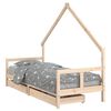 vidaXL Kinderbett mit Schubladen 80x200 cm Massivholz Kiefer