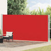 vidaXL Seitenmarkise Ausziehbar 200x600 cm Rot