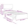 vidaXL Aufbewahrungsbett Ger&auml;ucherte Eiche 100 x 200 cm Holzwerkstoff