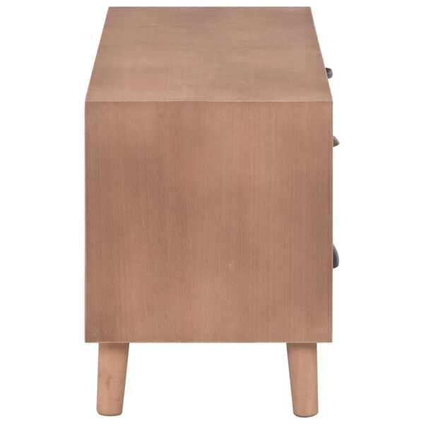 vidaXL TV-Schrank mit 5 Schubladen 90x30x40 cm Massivholz Kiefer