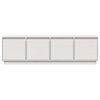 vidaXL TV-Schrank Wei&szlig; 156x37x45 cm Massivholz Kiefer