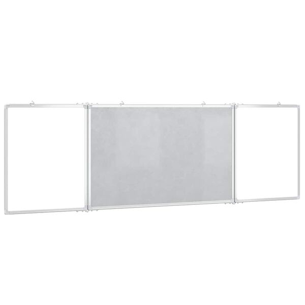 vidaXL Magnetisches Whiteboard Klappbar 200x60x1,7 cm Aluminium