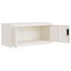 vidaXL Aktenschrank Wei&szlig; 90x40x180 cm Stahl