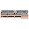 vidaXL 5-tlg. Garten-Lounge-Set mit Kissen Massivholz Douglasie