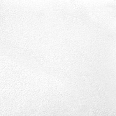 vidaXL Bettgestell mit Kopfteil Schwarz und Weiß 140x200 cm Kunstleder