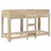 vidaXL Etagenbett f&uuml;r Kinder Sonoma-Eiche 75 x 190 cm Holzwerkstoff