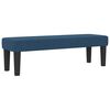 vidaXL Boxspringbett mit Kopfteil Blau 180 x 200 cm Stoff
