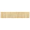 vidaXL Teppich Rechteckig Hell Natur 70x300 cm Bambus