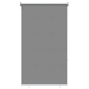 vidaXL Au&szlig;en-Rollos mit UV-Schutz Hellgrau 85 x 140 cm (B x H)