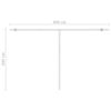 vidaXL Standmarkise Manuell Einziehbar 400x350 cm Blau/Wei&szlig;