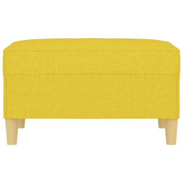 vidaXL Fu&szlig;hocker Hellgelb 70x55x41 cm Stoff