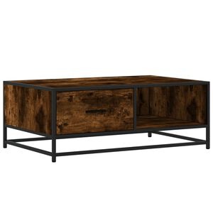 vidaXL Couchtisch R&auml;uchereiche 90x57x35 cm Holzwerkstoff und Metall