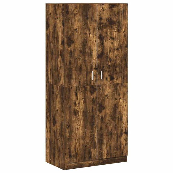 vidaXL Kleiderschrank R&auml;uchereiche 90x52x200 cm Holzwerkstoff