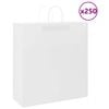 vidaXL Papiertragetaschen 250 Stk. mit Henkeln Weiß 45x17x48 cm