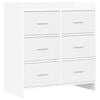 vidaXL Sideboard Wei&szlig; 75 x 33 x 80 cm Holzwerkstoff
