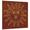 vidaXL Garten-Wanddeko 55x55 cm Cortenstahl Sonne-Design