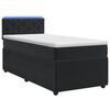 vidaXL Boxspringbett mit Matratze Schwarz 90 x 190 cm Samt