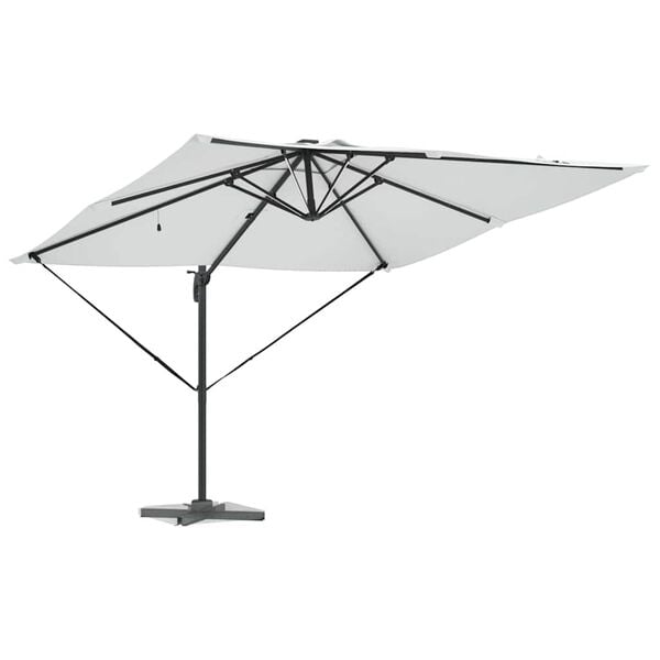 vidaXL Sonnenschirm Sand 286 x 285 x 270 cm Aluminium