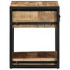 vidaXL Nachttisch 40x40x50 cm Raues Mango-Massivholz