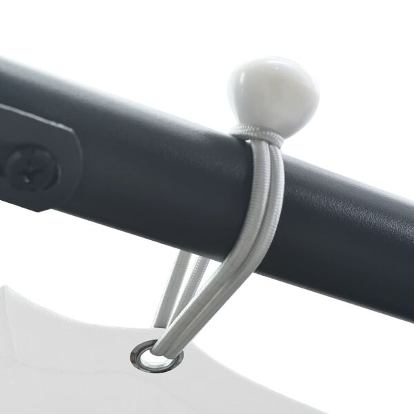 vidaXL Pavillon 3x3x2,6 m Weiß 180 g/m²