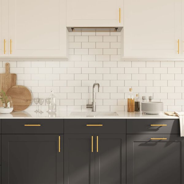 vidaXL M&ouml;belgriffe 10 Stk. Golden 96 mm Edelstahl