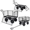 vidaXL Gartenwagen Schwarz 350 kg