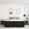 vidaXL Bettrahmen mit Matratze Schwarz 200 x 200 cm Stoff