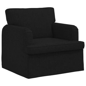vidaXL Sofa Schwarz Gesamtabmessungen: 84 x 80 x 85 cm (B x T x H)