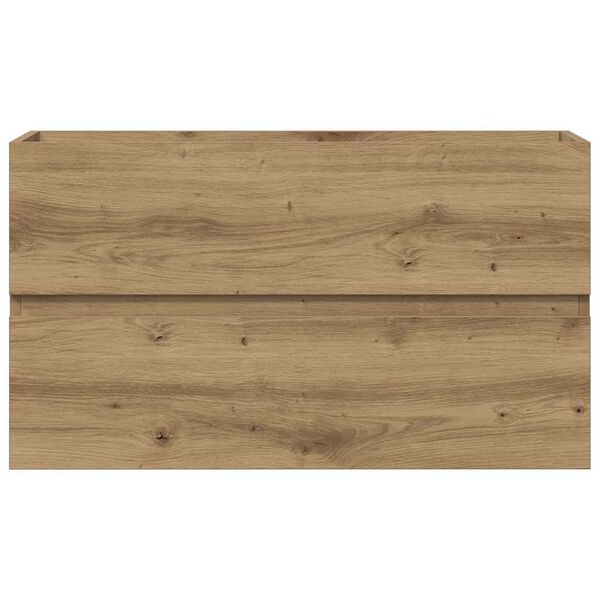 vidaXL Waschbeckenunterschrank Artisan-Eiche 90x38,5x45 Holzwerkstoff