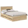 vidaXL Bettrahmen Sonoma-Eiche 120 x 190 cm Ingenieurs Holz