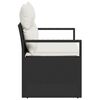 vidaXL Garten-Sofa mit Kissen 120 x 62 x 69 cm Poly-Rattan