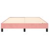 vidaXL Boxspringbettgestell Rosa 140x190 cm Samt
