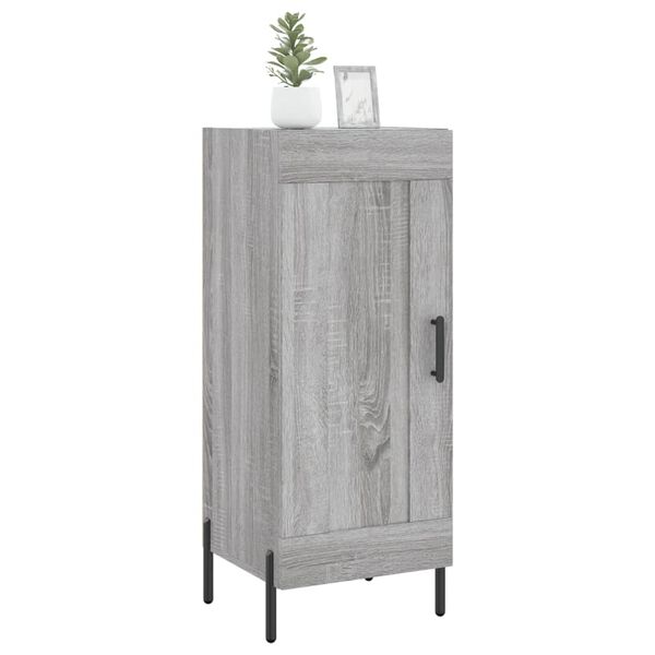 vidaXL Sideboard Grau Sonoma 34,5x34x90 cm Holzwerkstoff