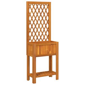 vidaXL Pflanzk&uuml;bel mit Rankgitter & Ablage 55x29,5x152 cm Akazienholz