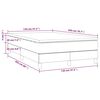 vidaXL Boxspringbett mit Matratze Creme 120x200 cm Stoff
