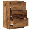 vidaXL Nachttische 2 Stk. Altholz-Optik 40x36x65 cm Holzwerkstoff