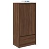 vidaXL Schrank mit Schublade Braun Eichen-Optik 55,5x34x119,5 cm