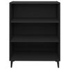 vidaXL Sideboard Schwarz 69,5x32,5x90 cm Holzwerkstoff