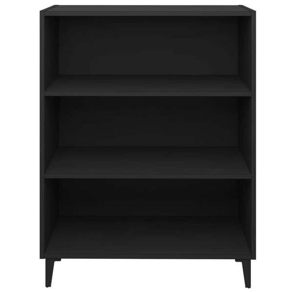 vidaXL Sideboard Schwarz 69,5x32,5x90 cm Holzwerkstoff