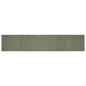 vidaXL Bereichsteppiche Olive Gr&uuml;n 60 x 400 cm Jute